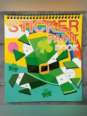 St. Patrick’s Day Kids’ Sticker-by-Number Book - NEW